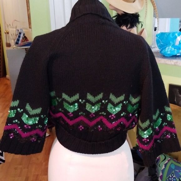 Ultra Lux French Connection Wool Bolero Sweater - Picture 5 of 5